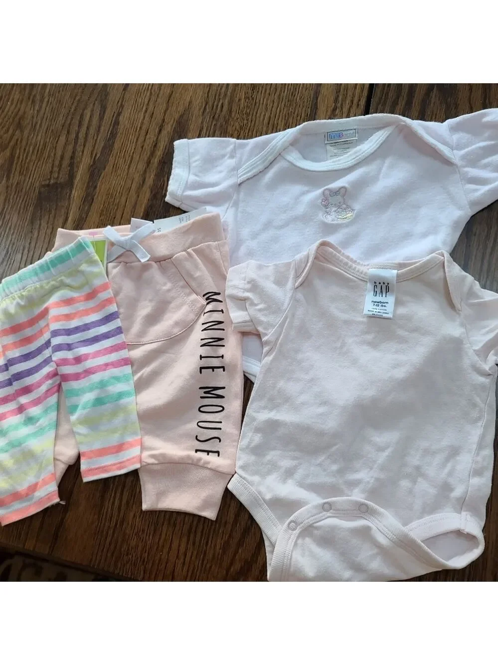 Newborn Girl Disney & Gap 4-Piece Clothing Set